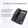 HePesTer Basic Corded Phone with Caller ID, Home Office Landline Phone with Adjustable Volume for Speakerphone/Alarm Clock/Speed Dial Function