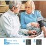 HOMIEE Blood Pressure Monitor with AC Adapter, 9-17'' Large Arm Cuff Blood Pressure Machine with AFIB Detection, 4'' Large LCD Display Digital BP Meter, 2 Users 240 Memories, 4 AA Batteries Included