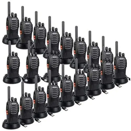 Retevis H-777 2 Way Radios Walkie Talkies Long Range,16CH Rechargeable Two Way Radios, Hand Free Walkie Talkies for Adults with USB Charging Base and Wall Adpter (Black, 20 Pack) Retevis H-777 2 Way Radios Walkie Talkies Long Range,16CH Rechargeable Two Way Radios, Hand Free Walkie Talkies for Adults with USB Charging Base and Wall Adpter (Black, 20 Pack)