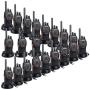 Retevis H-777 2 Way Radios Walkie Talkies Long Range,16CH Rechargeable Two Way Radios, Hand Free Walkie Talkies for Adults with USB Charging Base and Wall Adpter (Black, 20 Pack)