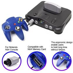 N64 Controller, iNNEXT Classic Wired N64 64-bit Gamepad Joystick for Ultra 64 Video Game Console (Blue)