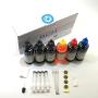 Printer Ink by BCH - Compatible to Refill All CAN Printers: MG PG 240 243 245 CL 241 244 246 XL Inkjet Cartridge - Bulk Standard Grade 100 ml x 6 (Total 600 ml)