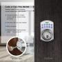 Tacklife Keypad Electronic Deadbolt Door Lock, Keyless Entry Door Lock with 1-Touch Motorized Auto-Locking, Easy to Install for Locker, Office & Home, Satin Nickel-EKPL1A