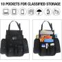 Car Front Seat Organizer - Car Seat File Organizer, Car Passenger Seat Organizer Law Enforcement - Vehicle Storage Organizer with Dedicated Laptop Tablet Holder Cup Holder, Black Car Front Seat Organizer - Car Seat File Organizer, Car Passenger Seat Organizer Law Enforcement - Vehicle Storage Organizer with Dedicated Laptop Tablet Holder Cup Holder, Black