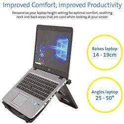 Kensington Easy Riser Portable Ergonomic Laptop Cooling Stand (12''-17'') for Laptops, Chromebooks Macbooks and Wacom devices – Grey (K60112AM), Gray