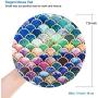 Non Slip Rubber Mouse Pad Beautiful Pattern Desktop 7.9in X7.9in Small Size Computer PC Round Mouse Mat (Beautiful Mermaid)
