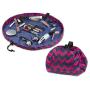 Lay-n-Go Drawstring Makeup Bag – Chevron Pink, 21 inch - Travel Cosmetic Bag and Jewelry, Electronics, Toiletry Bag