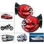 【2 Pack】 300db Train Horn for Trucks 12v Double Horn Raging Loud Air Electric Snail Single Horn Waterproof Motorcycle Snail Horn,Sound Raging Sound for Car Motorcycle.