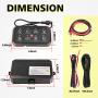 8 Gang Switch Panel, AKD Part Circuit Control Box Universal Switch Box Wiring Harness Touch Panel On Off Button for Truck Marine