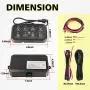 8 Gang Switch Panel, AKD Part Circuit Control Box Universal Switch Box Wiring Harness Touch Panel On Off Button for Truck Marine
