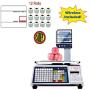 VisionTechShop DLP-300 Label Printing Scale Pole Display, 30/60lbs Capacity, 0.01/0.02lbs, NTEP Legal for Trade with a Free 1 case CAS LST-8010 UPC Label, 58 x 40mm