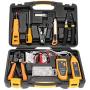InstallerParts Network Repair Tool Kit 15 In 1 – Electronic Tool Set | Crimping Tool, LAN/Ethernet/Cat5/Cat6 Cable Tester, Gauge Wire Stripper Cutting Twisting Tool, Punch Down, Screwdriver, Knife