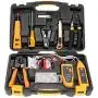 InstallerParts Network Repair Tool Kit 15 In 1 – Electronic Tool Set | Crimping Tool, LAN/Ethernet/Cat5/Cat6 Cable Tester, Gauge Wire Stripper Cutting Twisting Tool, Punch Down, Screwdriver, Knife
