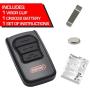 GenieMaster 3-Button Garage Door Opener Remote - Compatible with Genie Garage Door Openers Made Since 1993 with Intellicode Technology and/or 9/12 Dipswitches - Model GM3T-R