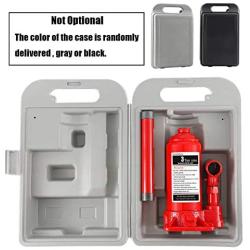 BAOSHISHAN 3 Ton Double Ram Bottle Jack 6-1/2'' to 16-1/2'' Lifting Range with Carrying Case