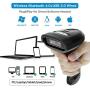 NETUM Bluetooth Barcode Scanner, Compatible with 2.4G Wireless & Bluetooth Function & Wired Connection, Connect Smart Phone, Tablet, PC, CCD Bar Code Reader Work with Windows, Mac,Android, iOS