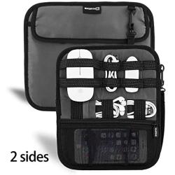 SOCKO Accessories Organizer Electronics Holder Board for Fixing Cables/HD Drive/Travel 10.5x9.0 Inches (Black)