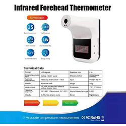 Gorilla Gadgets No-Contact Infrared Wall Mount Forehead Thermometer with Bluetooth for Schools, Offices, Businesses, Digital Accurate Instant Readings with Fever Alarm (Rechargeable Battery Included)