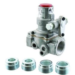 BASO H15DA-3C Series H15 Automatic Shutoff Internal Pilot Gas Valve, Natural Gas/Liquid Propane, Standard Power Unit, 3/4'' x 3/4'' Npt, 3.93'' Height, 2.25'' Width, 3.17'' Length