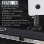 US Art Supply Lightmaster Giant 45-1/4'' Diagonal (A1) 26 3/4'' x 36 3/4'' LED Lightbox Board- 12-Volt Super-Bright Ultra-Thin 3/8'' Profile Light Box Pad with 110V AC Power Adapter & Dimmable LED Lamps