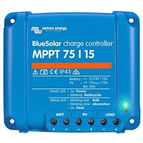 Victron BlueSolar 75/15 MPPT Charge Controller - 15 Amps / 75 Volts