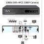 Kingkong Smart 5 in 1 Home Security Camera System Outdoor 4CH DVR Recorder with 4pcs 1080P CCTV Cameras, 3.6mm Lens, IP67 Weatherproof, 98ft Night Vision, Motion Alert (White)