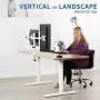 VIVO White Dual 13 to 27 inch LCD LED Monitor Desk Mount Stand with C-clamp and Bolt-Through Grommet, Heavy Duty Fully Adjustable Arms for 2 Screens STAND-V002W VIVO White Dual 13 to 27 inch LCD LED Monitor Desk Mount Stand with C-clamp and Bolt-Through Grommet, Heavy Duty Fully Adjustable Arms for 2 Screens STAND-V002W