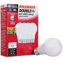 SYLVANIA Halogen Lamp Double Life / Dimmable Light Bulb A19 / Energy-Saving Replacement for 60W Incandescent / Medium Base E26 / 43 Watt / 2750K – Soft White, 4 Pack