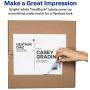 Avery Shipping Address Labels, Inkjet Printers, 100 Labels, Full Sheet Labels, Permanent Adhesive, TrueBlock (8465), White