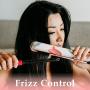 Herstyler Straightening Comb For Hair - Flat Iron Comb For Great Tresses Hair Straightener Comb With A Firm Grip - Straightener Comb For Knotty Hair - Styling Comb For Unkempt Hair - Get wooed (Pink)