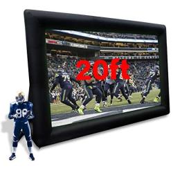 AKSPORT Mega Inflatable Movie Screen- Indoor and Outdoor Blow Up Portable Supersize Front Projection Screen(20ft)
