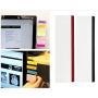 ExcelityFashion Computer Monitor Side Panel Multifunction Memo Pad Transparent Message Board Sticky Board (Brief Left & Right)