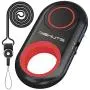 [Upgraded] Bluetooth Remote Shutter for iPhone & Android Camera Wireless Remote Control Selfie Button for iPad iPod Tablet, HD Selfie Clicker for Photos & Videos (Red)