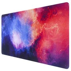 GDBT Extended Gaming Mouse pad with Stitched Edges,Large Mouse mat,Non-Slip Rubber Base,Waterproof Keyboard Pad,Desk Pad for Premium-Textured,3mm Thick Home Office Desk mat for Anyone,800x400,Clouds