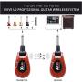 Xvive U2 Guitar Wireless System Rechargeable 2.4GHz Digital Guitar Wireless Transmitter and Receiver for Electric Guitar Bass Violin Keyboard