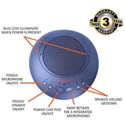 HuddleCamHD HuddlePod Air2 Dual Wireless Conference Call Speaker and Microphone System