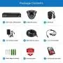 ZOSI H.265+ Home Security Camera System,5MP Lite 8 Channel Surveillance DVR with Hard Drive 1TB and 4 x 1920TVL(2MP) Weatherproof CCTV Dome Camera Outdoor Indoor with 80ft Night Vision, Motion Alerts