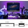 Vaydeer USB3.0 Wireless Charging Aluminum Monitor Stand Riser Support Transfer Data and Charging,Keyboard and Mouse Storage Desk Organizer up to 27inch for Computer MacBook PC (Black）