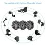 Mount Metal Plate 5 Pack, Universal Metal Disc Replacement with Strong Adhesive for Magnetic Cell Phone Car Mount GPS Holder 5 Round