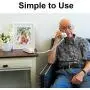 Corded Phone - Phones for Seniors - Phone for Hearing impaired - Choctaw White - Retro Novelty Telephone - an Improved Version of The Princess Phones in 1965 - Style Big Button - iSoHo Phones