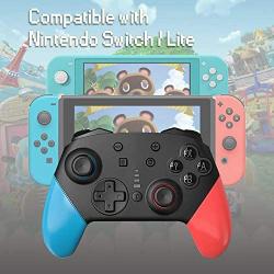 Switch Pro Controller for Nintendo Switch Comfortable 1200mAh Long-Time Play Wireless Gamepad Support Motion Control Dual Vibration Turbo