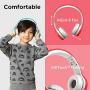 LilGadgets Connect+ Kids Premium Volume Limited Wired Headphones with SharePort and Inline Microphone (Children, Toddlers) - Red