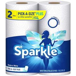 Sparkle Paper Towels, 24 = 47 Regular Rolls, Modern White, Pick-a-Size Plus