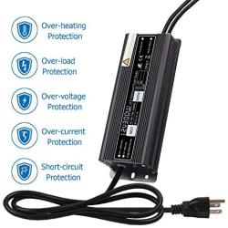 SUNVIE 300W Landscape Lighting Transformer, Outdoor Low Voltage Landscape Lights Waterproof 12V Power Supply for Malibu Paradise Moonrays and More