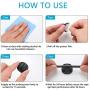 124pcs Cord Management Organizer Kit 4 Cable Sleeve with Zipper,10 Self Adhesive Cable Clip Holder,10pcs and 2 Roll Self Adhesive tie and 100 Fastening Cable Ties for TV Office Home etc (Black)