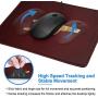 Golden Gun Mouse Pad with Stitched Edge, Premium-Textured Gaming Mouse Mat, Non-Slip Rubber Base Mousepad for Laptop, Computer & PC, 10.2x8.3x0.12 inch