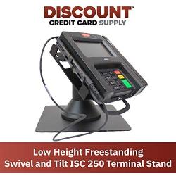 DCCStands Low Freestanding Swivel and Tilt Ingenico ISC 250 Terminal Stand