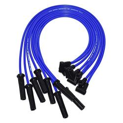 A-Team Performance Silicone Spark Plug Wires Set BBF FE Big Block Compatible with Ford Valve Cover 332 351C 351M 352 360 361 370 390 400 427 428 429 460 514 Blue 8.0mm
