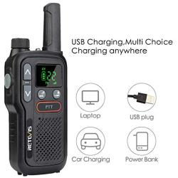Retevis RB18 Walkie Talkies with Earpieces, Rechargeable Two Way Radios,2 Way Radio for Adults, NOAA Dual PTT Flashlight VOX,for Business Retail Hotel School(10 Pack)