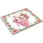 Smooffly Cute Pig Computer Mouse Pad,Watercolor Floral Office Accessories Non-Slip Rubber Comfortable Customized Gaming Mousepad